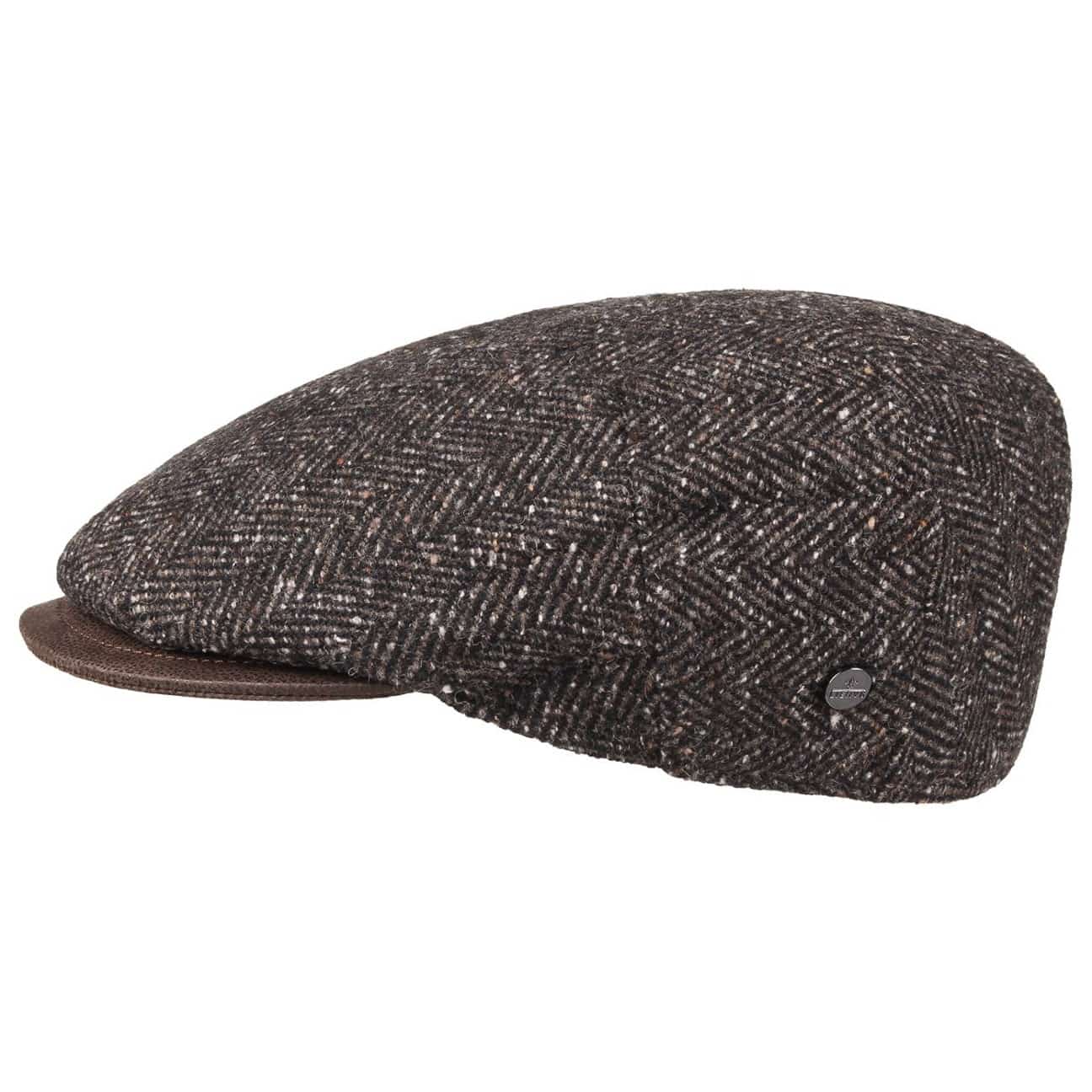 Cappello Flat Cap 8 Pannelli Tweed - Stile Retrò British Per Uomo E Donna