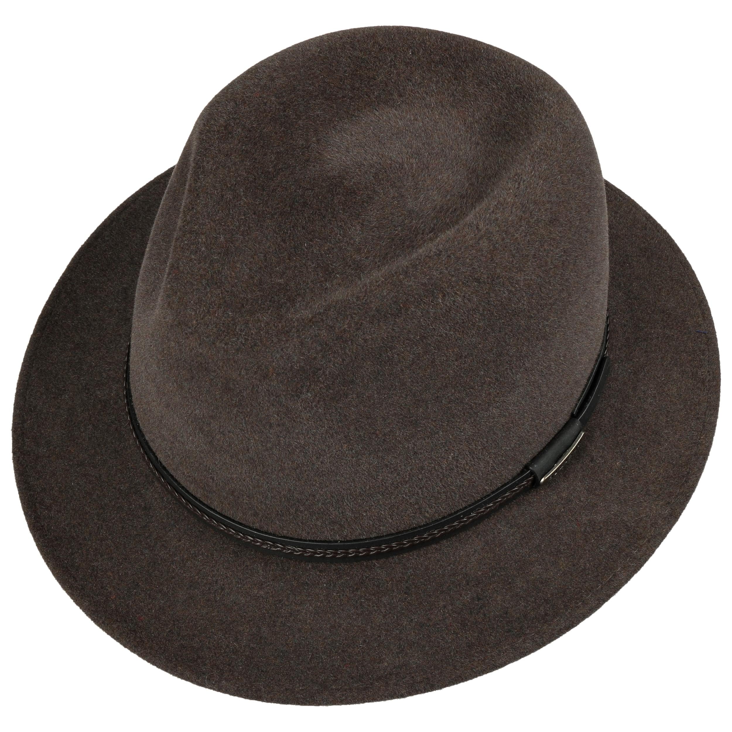 Stetson Cappello In Feltro Di Lana Unisex – Falda Larga, Fascia In Pelle, Nastro Grosgrain, Fatto A Mano In UE