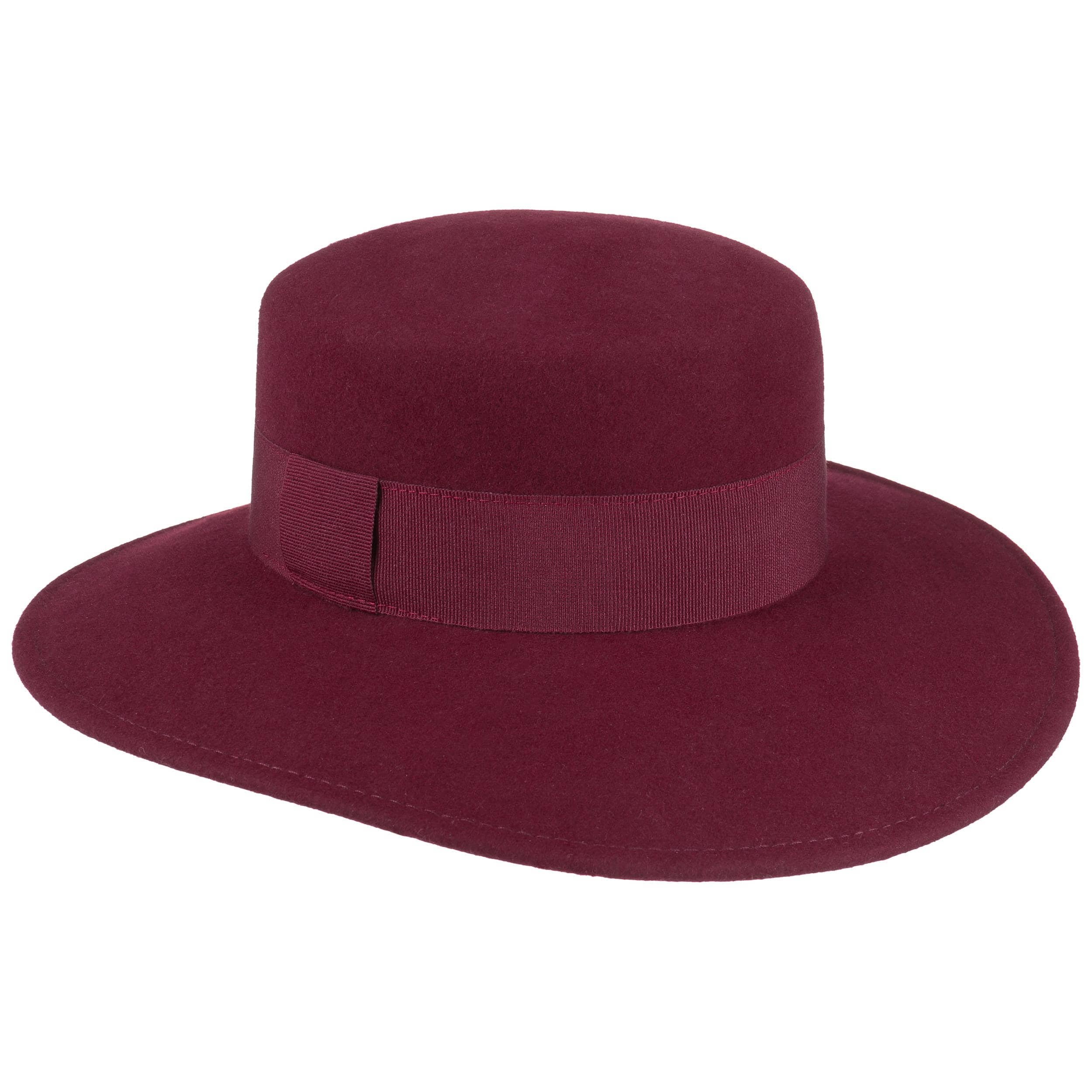 SAJUZEN Cappello Da Cowboy In Feltro A Tesa Larga Per Uomo E Donna - Fascia Regolabile S (52-54cm) E L (58-60cm)