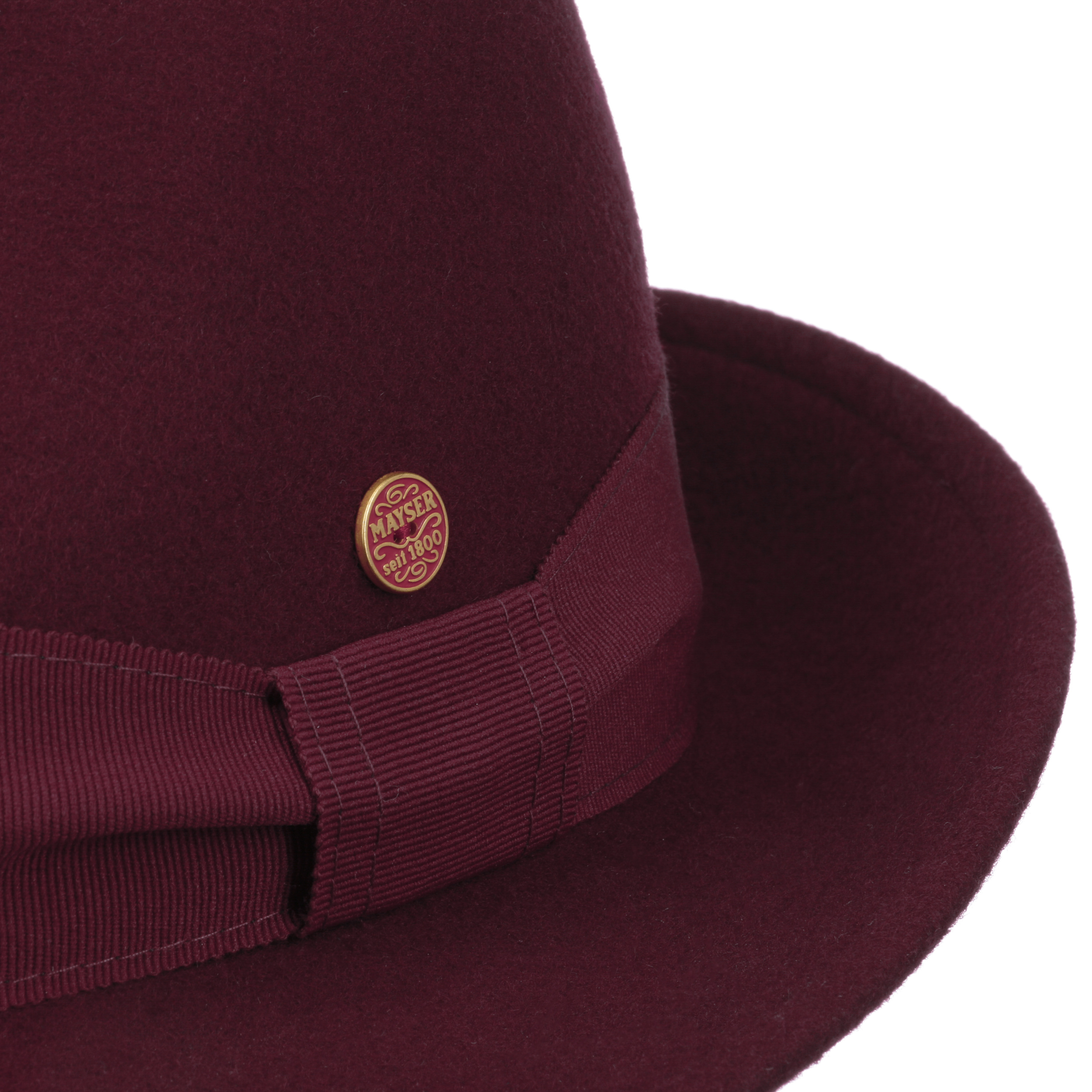 Cappello Fedora Donna Rosso GAUDI &ndash; Cappelli In Feltro &ndash; Raceu Hats