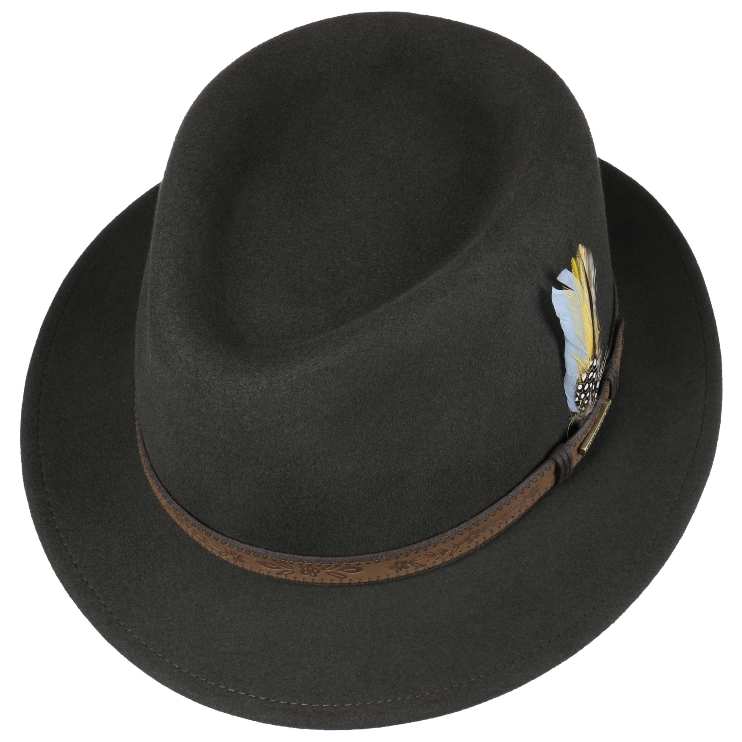Stetson Rutherford Cappello In Lana VitaFelt Uomo - Modello Traveller Con Paraorecchie Pieghevoli - Made In USA