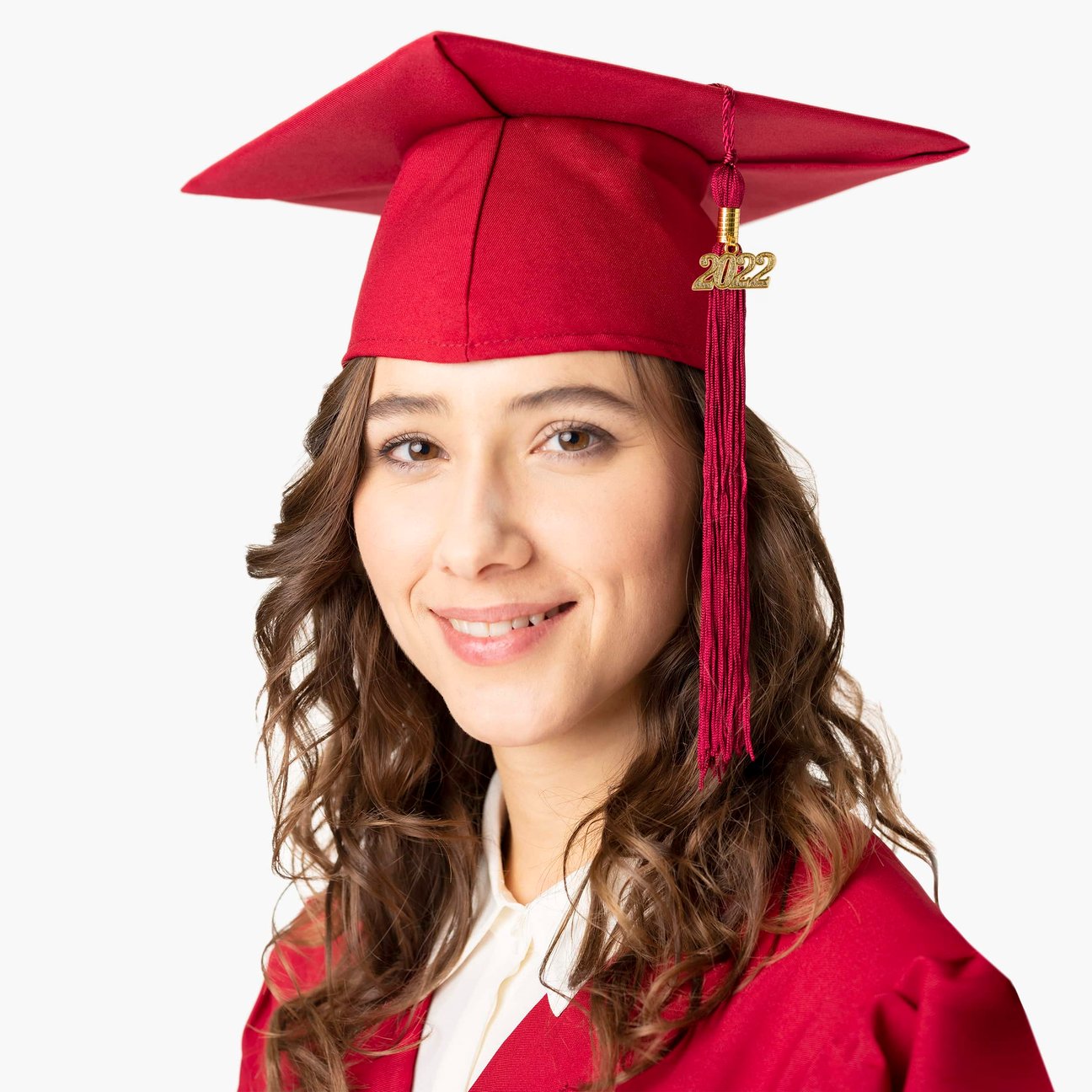 Cappello Di Laurea Con Nappa Per Adulti - Tocco In Poliestere Nero, Misura Unica Con Elastico, Accessorio Per Cerimonia E Costume