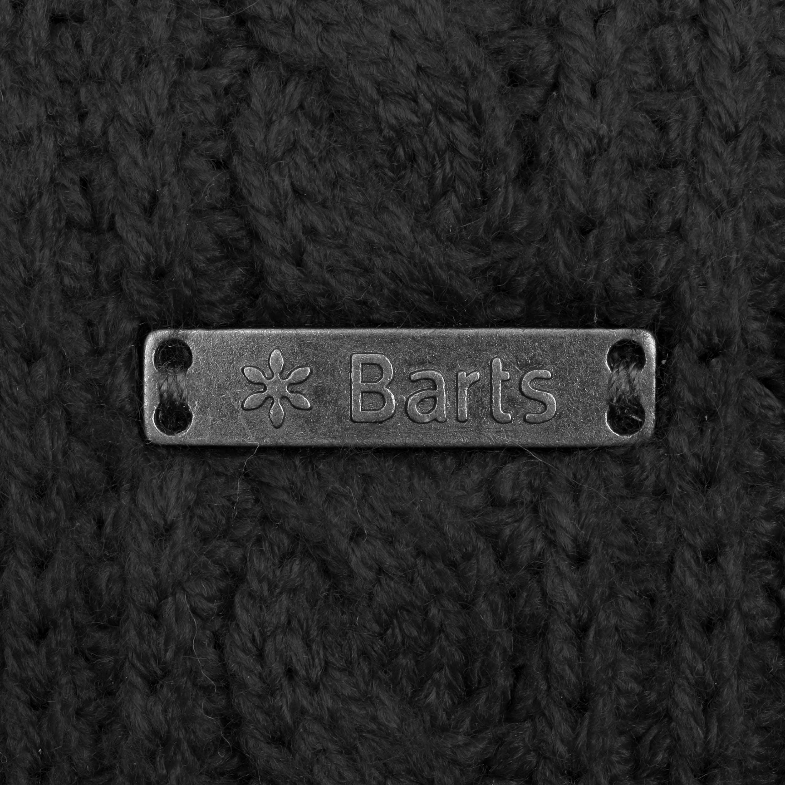 Barts Paraorecchie Uomo - Modello 15-0000001593, Colore Nero, Taglia Unica, Materiale 100% Acrilico