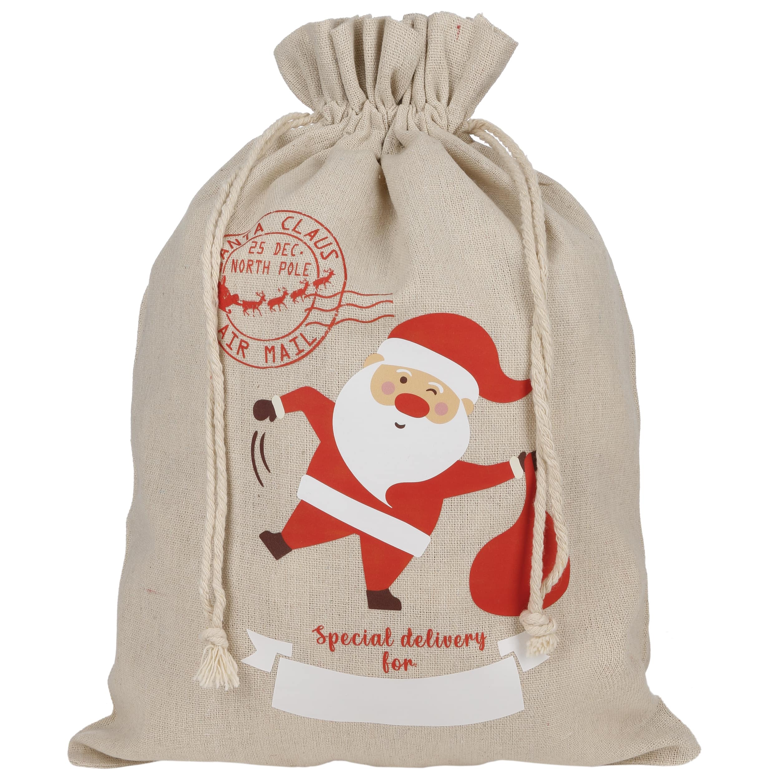 Sacchetto Regalo Santa Claus 30 cm x 40 cm - 6,99 €