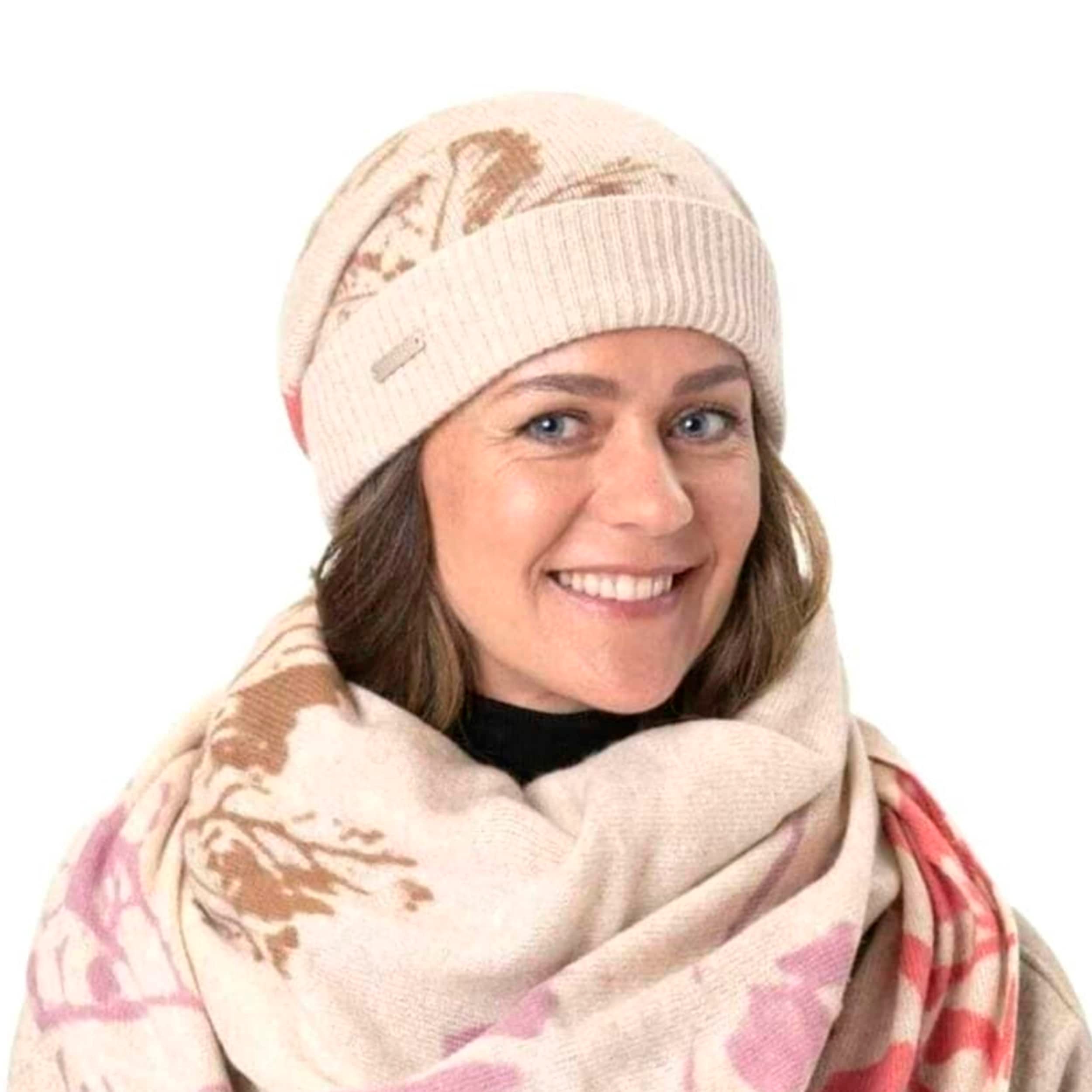 Sciarpa triangolare da donna, morbida, calda, invernale, con bottone, vintage, elegante stampa, casual, da donna, grande coperta, sciarpa, poncho e scaldacollo
