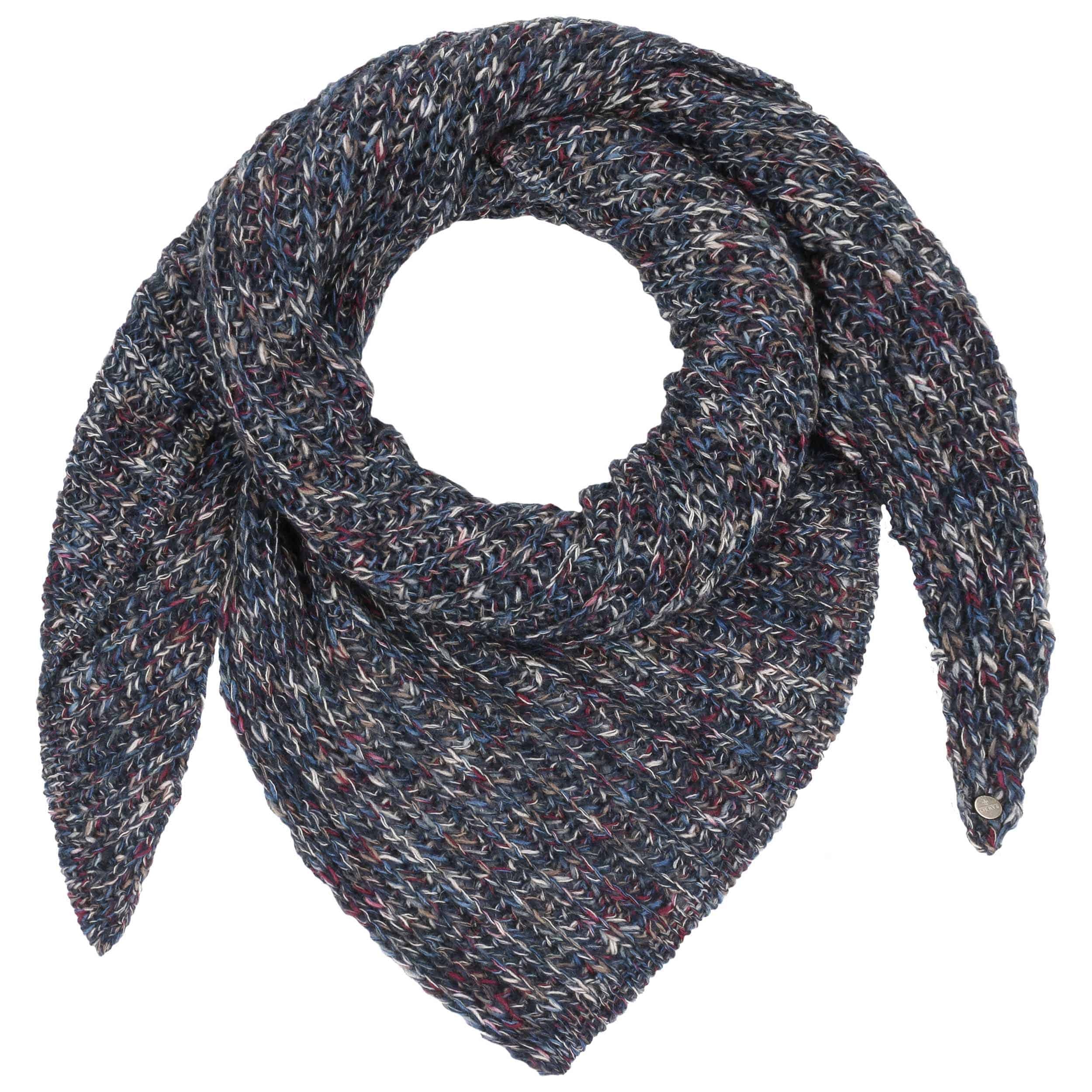 Street One Sciarpa Triangolare Jacquard Donna Con Frange, Morbida In Mix Di Modal, Motivo Grafico, Dettagli Wording, 158 Cm