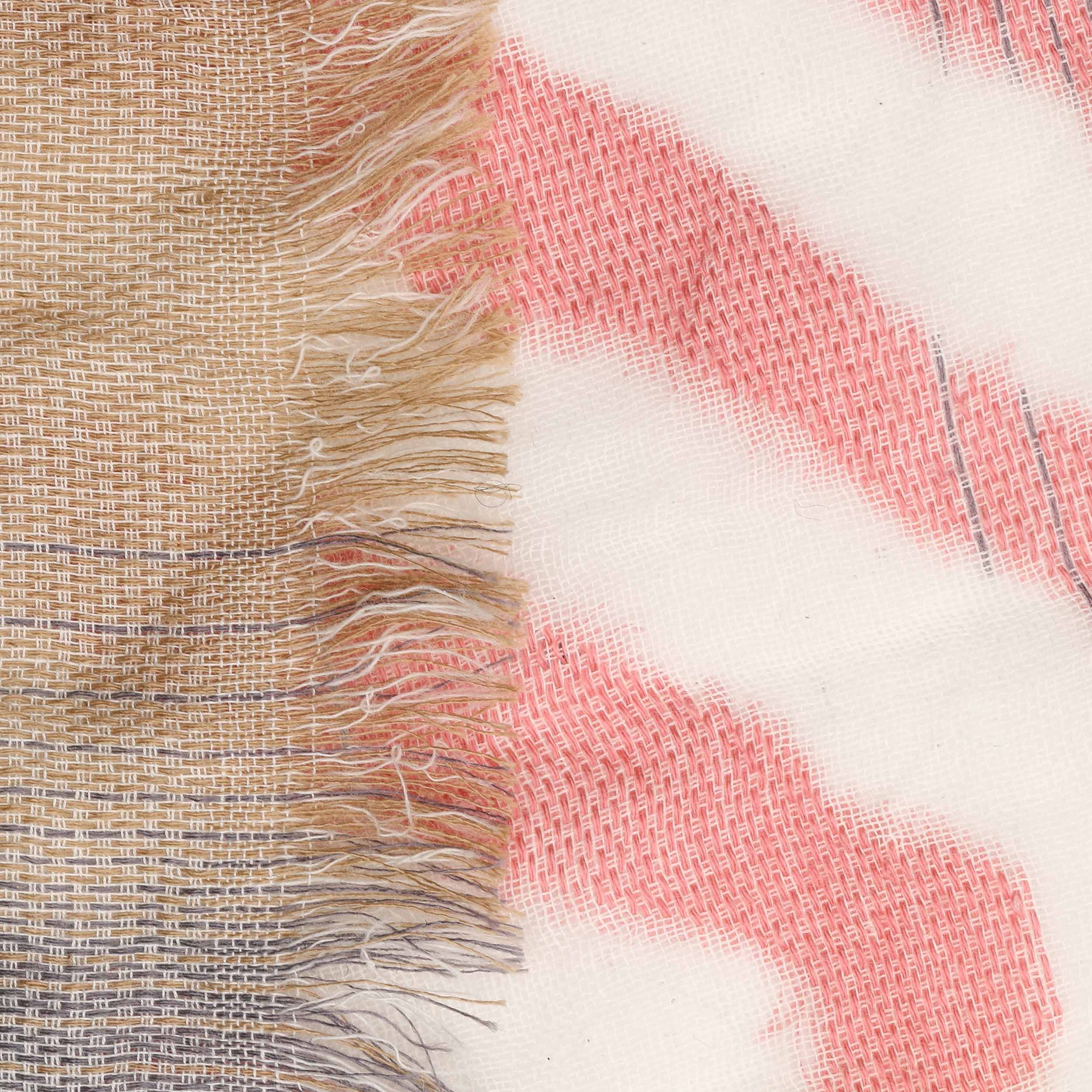 Sciarpa Con Dettaglio Gioiello - Amélie - Rosa - Ovale – Atelier Del Dettaglio - Foto 4