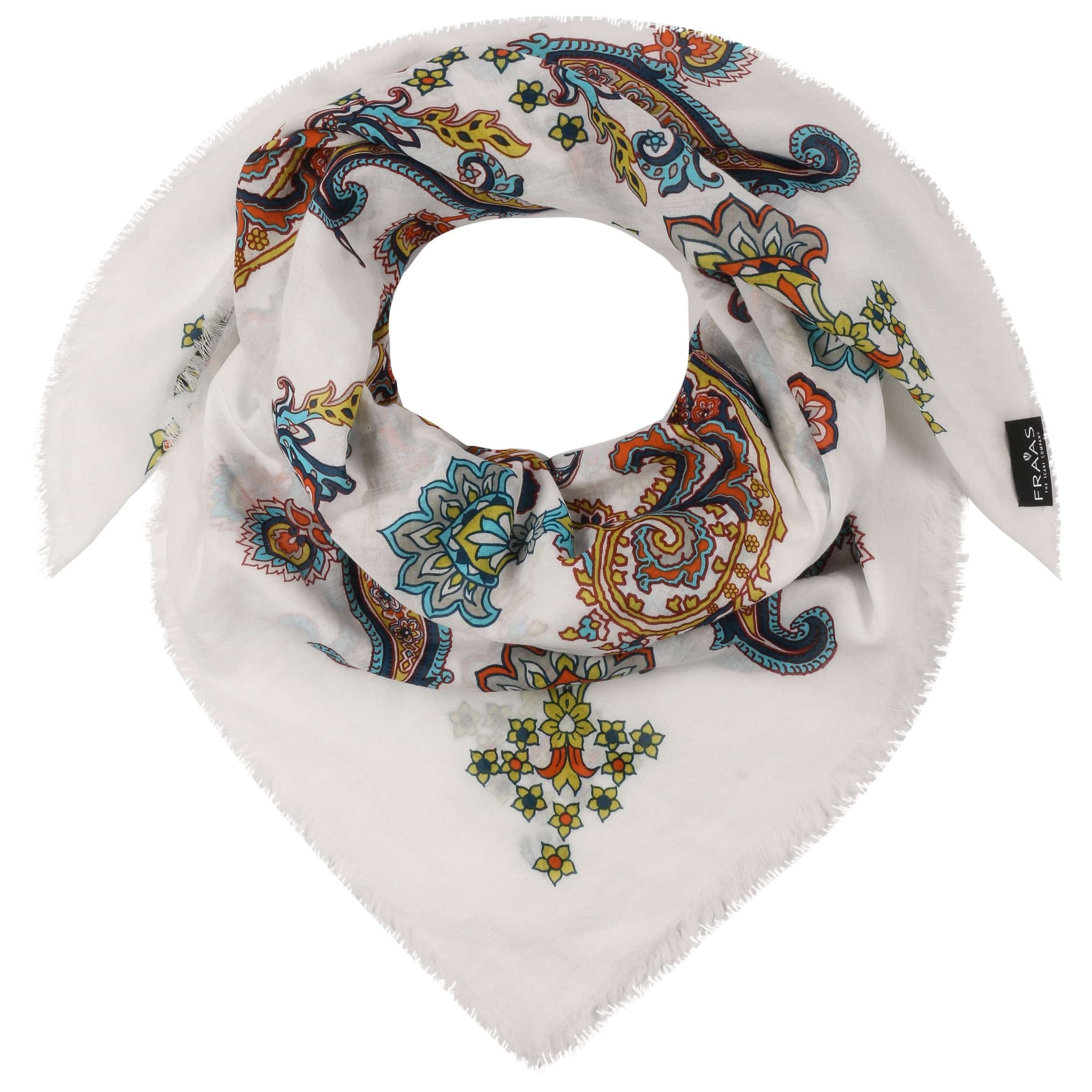 Accessorio Testa Collo Estivo 2 Bandane 100% Cotone Stampa Paisley Sciarpa Versatile Per N 1075603 - Foto 5