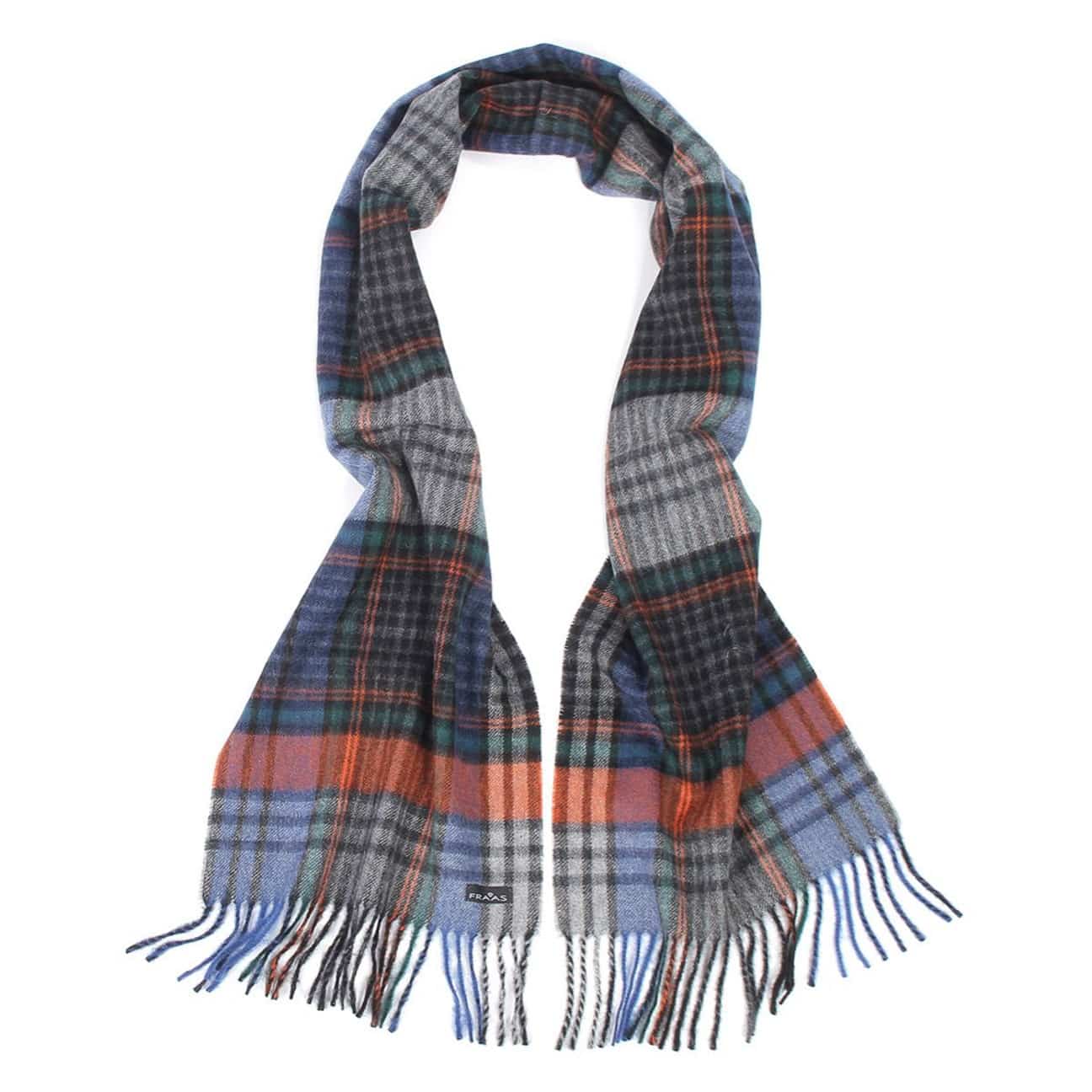 Sciarpa In Lana Vergine FRAAS 70x200 Cm | Stola Invernale A Righe Donna | Morbida E Calda, 100% Lana | Colori Classici, Senza Frange | Made In Cina, Lavaggio A Mano - 2