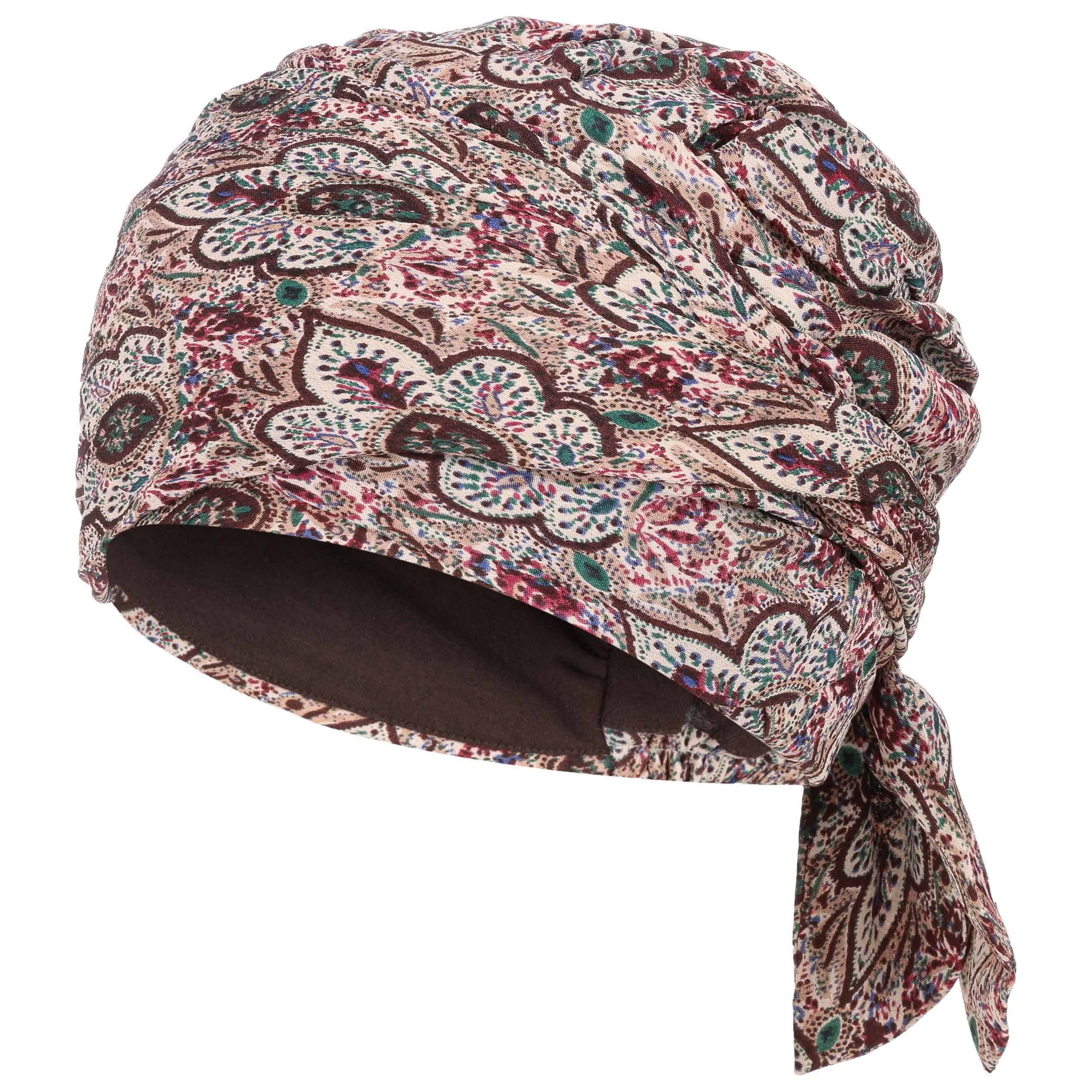 Christine Headwear Turbante Boho Faden - Berretto Donna Con Fodera Morbida - Taglia Unica 55-62 Cm