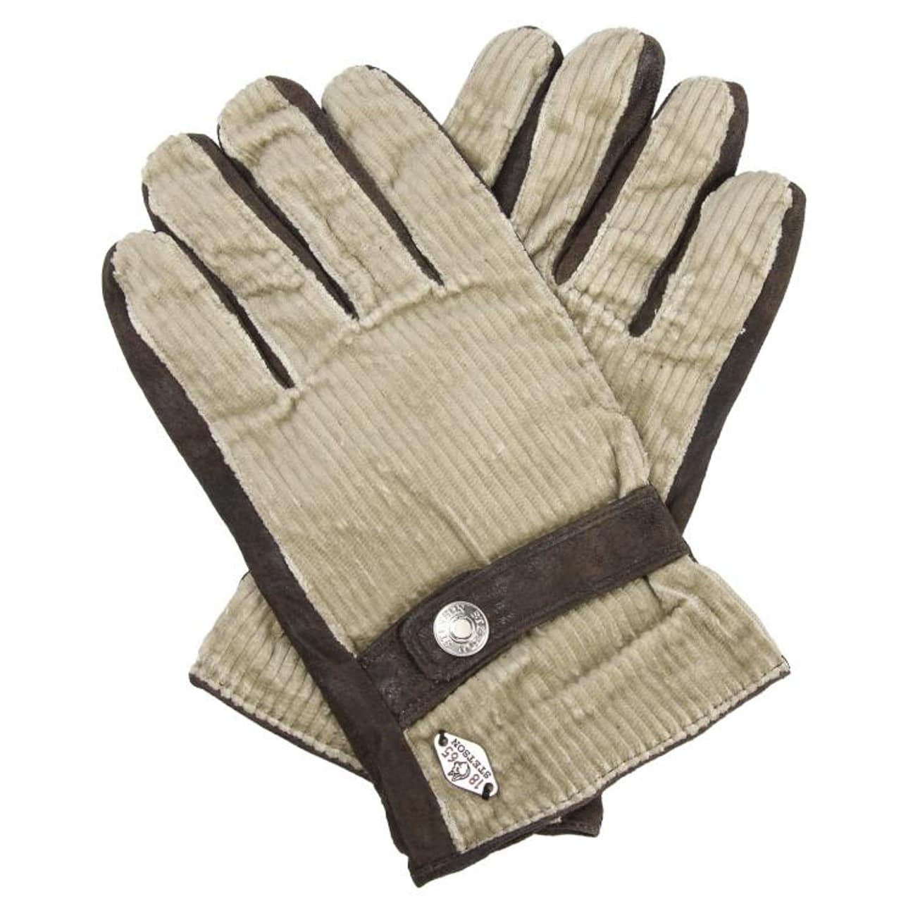 Stetson Guanti Uomo In Pelle Soft Nappa Marrone, Fodera Autunno/Inverno, Taglia 9 1/2 HS – Lavaggio Solo A Mano