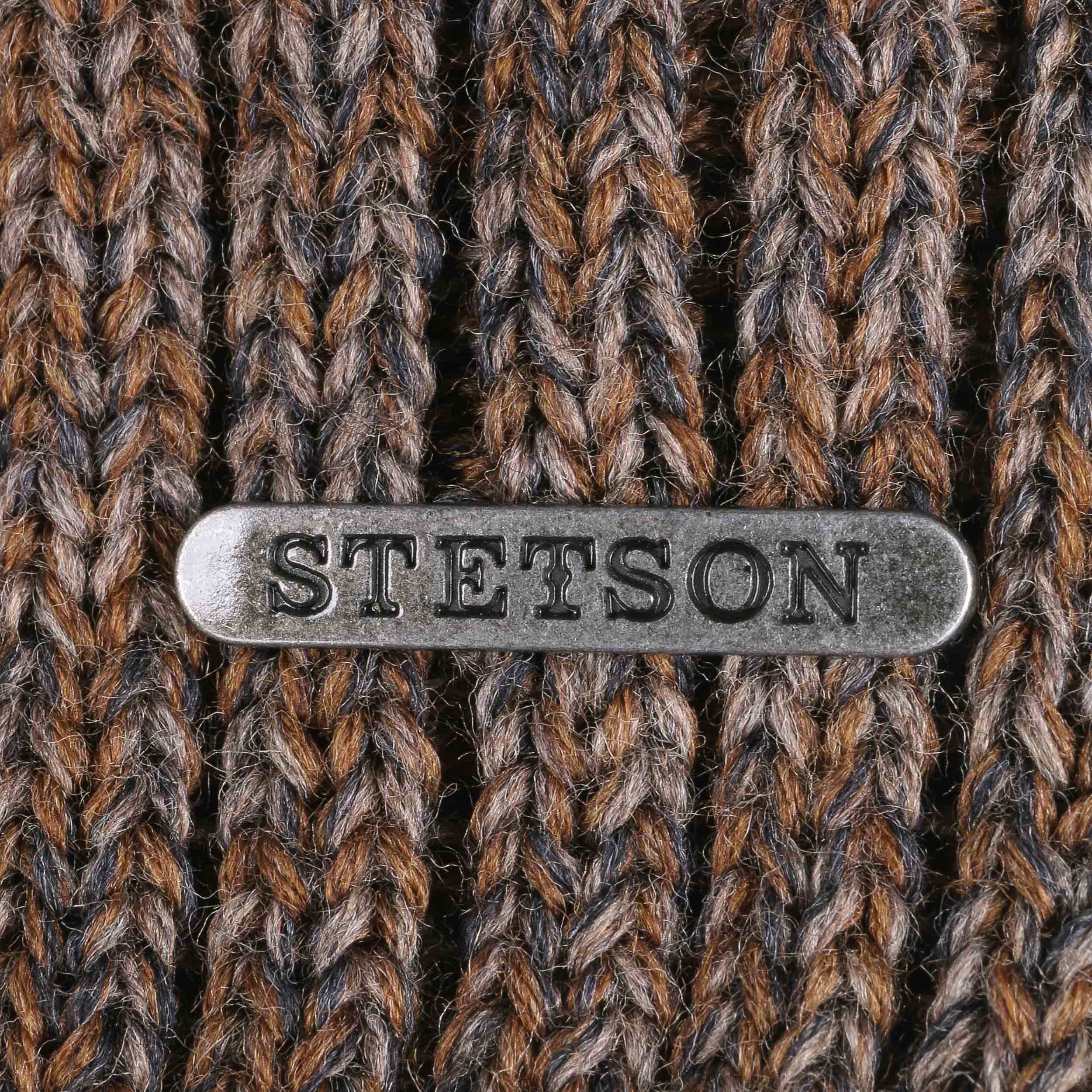Berretto Invernale Stetson Wisconsin In Lana Merino - Unisex, Made In Italy - Colore Blu Melange, Taglia Unica (54-60 Cm) - 6