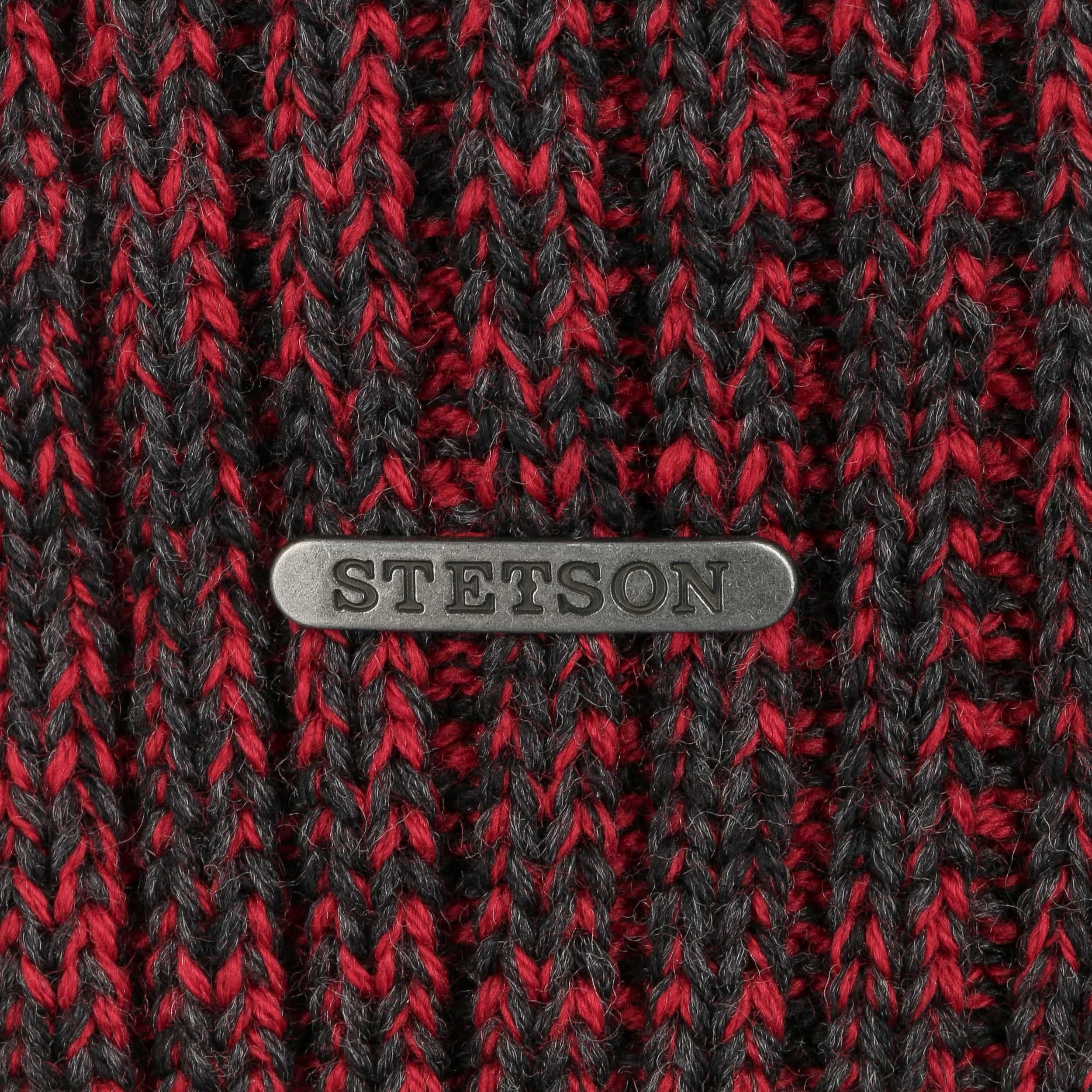 Berretto Invernale Stetson Wisconsin In Lana Merino - Unisex, Made In Italy - Colore Blu Melange, Taglia Unica (54-60 Cm) - 4