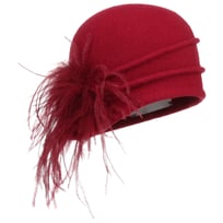 Berretto in Lana Follata con Piume by bedacht - &euro; 119,00
