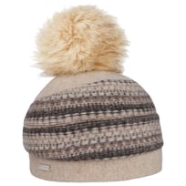 Berretto in Lana Follata Faux Fur Pom by Seeberger - &euro; 119,00