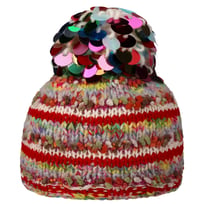 Berretto con Pompon Loresa Paillettes by GREVI - &euro; 119,00