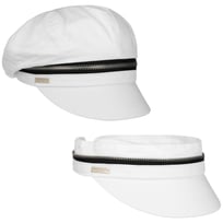 Berretto Newsboy Zip Cotton by Seeberger - &euro; 35,95