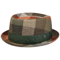 Cappello in Lino Big Check Pork Pie by Lierys - &euro; 79,95