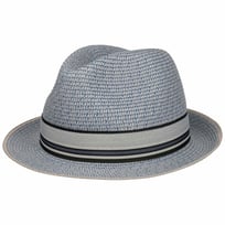 Cappello di Paglia Striped Band Fedora - &euro; 39,95