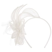Fascia per capelli da donna estiva fascinators per donne, tea party, cappello, piume a rete, fermaglio per capelli, per matrimoni, cocktail e chiesa, fasce sportive da uomo (giallo, taglia unica