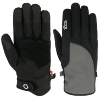 Guanti invernali da uomo in pelle scamosciata touch screen DarkGrey