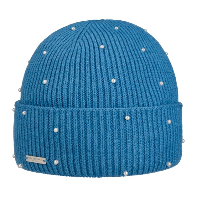 Cappellino In Maglia 100% Cashmere - Azzurro – Bruno Manetti - Foto 9