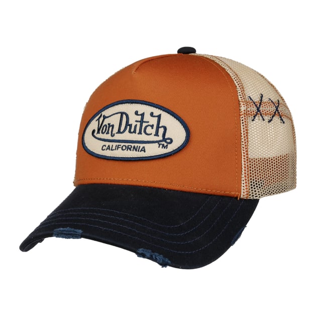 Cappellino Trucker Von Dutch New CaryDutch, Baseball Cap Oro, Chiusura A Scatto, Taglia Unica