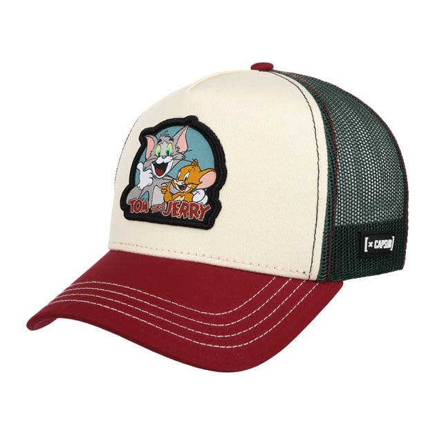 Cappello Snapback Tom & Jerry Per Uomo E Donna, Trucker Regolabile In Turchese E Nero, Idea Regalo