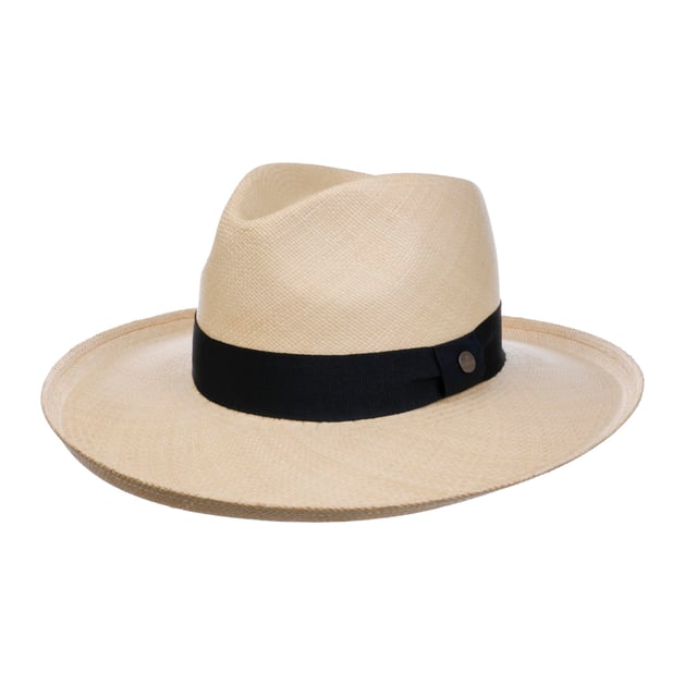 Cappello Panama In Paglia Di Carta – Tesa 7 Cm, Altezza 10 Cm, Fatto In Italia, Colore Naturale, Taglie Da Misurare