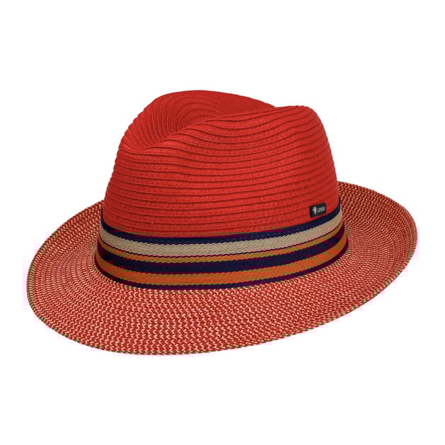 LIPODO Cappello Di Paglia Palermo Donna/Uomo - Made In Italy Da Sole Bogart Cappelli Spiaggia Con Nastro Grosgrain Estate Primavera/Estate - S (54-55 Cm) Natura