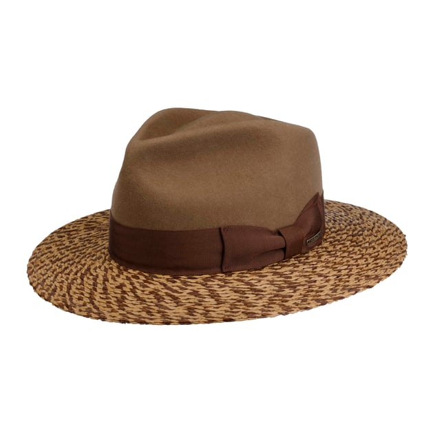 Stetson Cappello Classic Pork Pie Deni Donna/Uoo - ade in Italy Cotone Jeans con Fodera