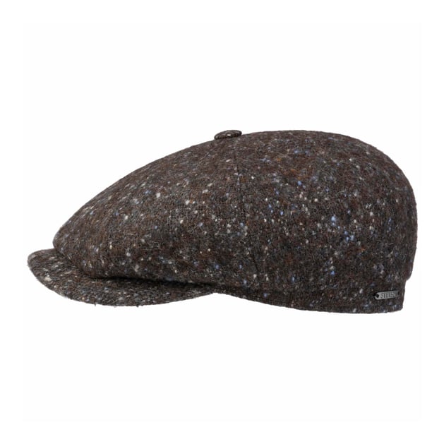 Stetson Coppola Hatteras Outdoor Classic Uomo - Cotton cap Berretto Newsboy con Visiera, Fodera Estate Primavera/Estate - S (54-55 cm) Kaki